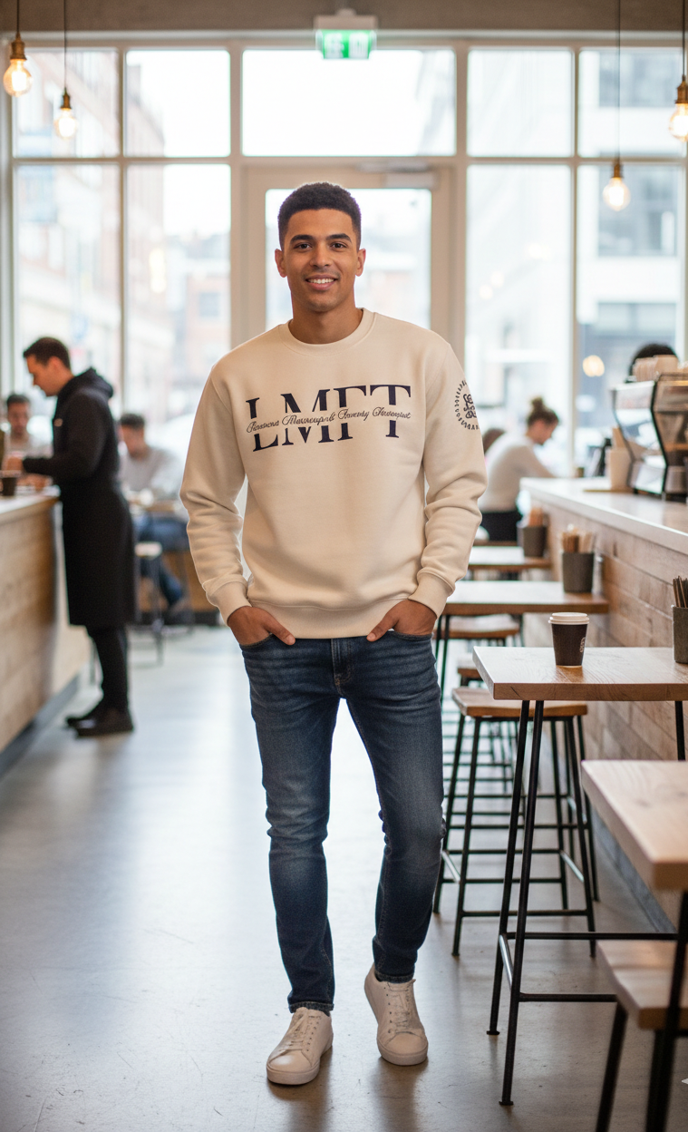 LMFT Credential Sweatshirt Bone